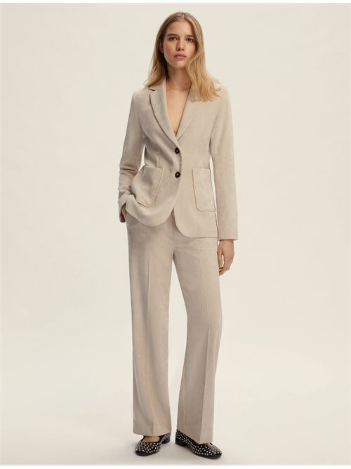 Blazer in velluto a coste